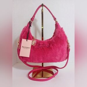 Juicy Couture Pink Furry Crossbody Bag